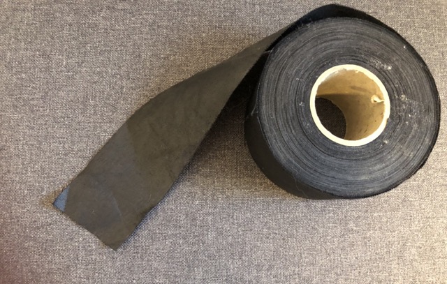 Cotton Holland 50mm Tape per metre BLACK